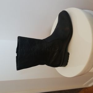 Calvin Klein Boots Calf length Black Leather women 7.5  Terra